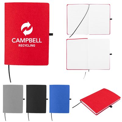 rPET 80 Page Felt Notebook