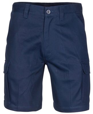 Short Length Mid Weight Cotton Cargo Shorts