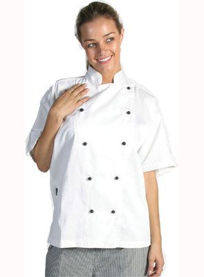 Short Sleeve Cotton Chefs Jacket