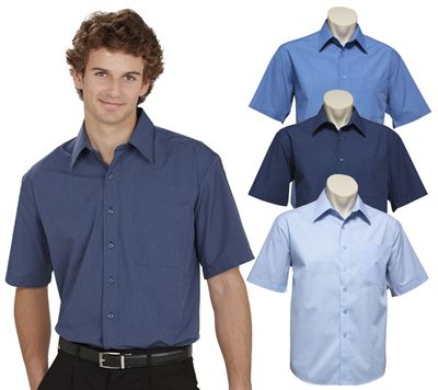 Short Sleeved Mens Business Shirt