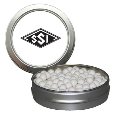Slim Candy Window Tin Filled With Peppermints