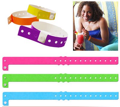 Solid Colour Plastic Wristband