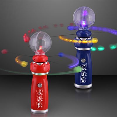 Spinning Orbit LED Wand With Crystal Ball