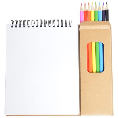 Spiral Art Pad And Colouring Pencil Set