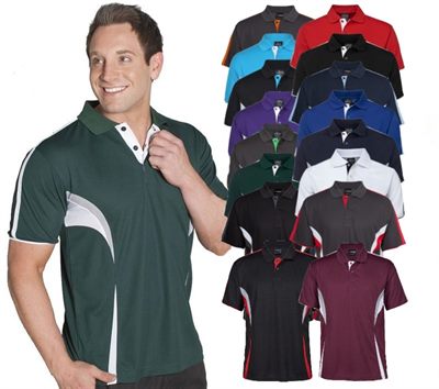 Mens Contrast Sports Polo