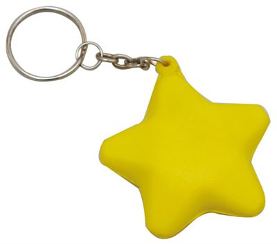 Star Mini Stress Ball Key Ring