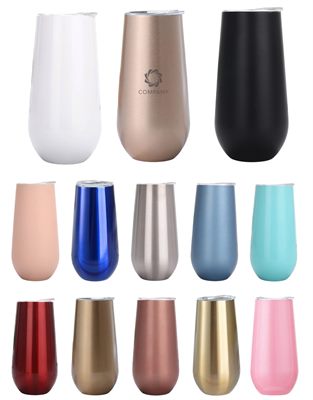 Metal Stemless Vacuum Champagne Flute