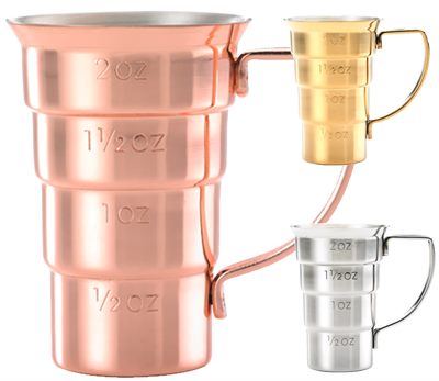 Stepped 2oz Jigger With Handle