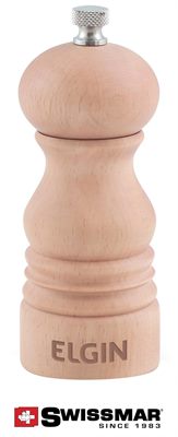 Swissmar® 140mm Natural Castell Wooden Pepper Grinder