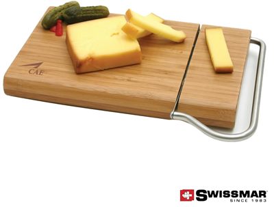 Swissmar® Bamboo Board With Slicer Blade