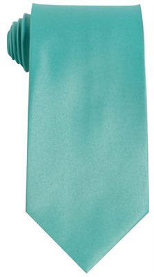 Teal Coloured Polyester Tie