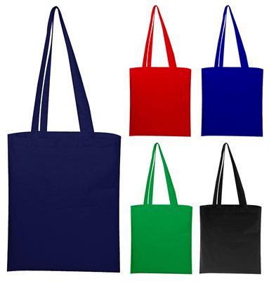 Timeless Coloured Long Handle Calico Bag