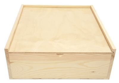 Triple Bottle Birchply Wine Box With Sliding Lid