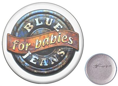 Vintage Round Button Badge