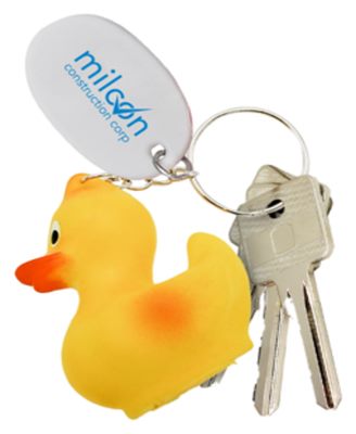 Vinyl Duck Shaped Keyring