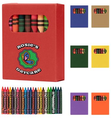 Vivid 24 Piece Colour Crayon Set