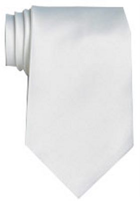 White Coloured Polyester Tie