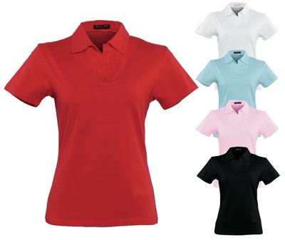 Womens Fitted Spandex Sports Polo