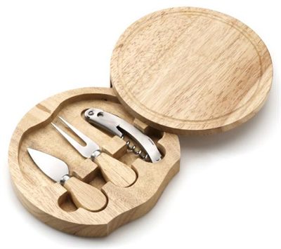 Wooden Cheese Sets are quality cheese sets where the cheese cutting bo