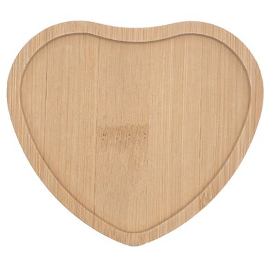 Wooden Heart Shaped Coaster