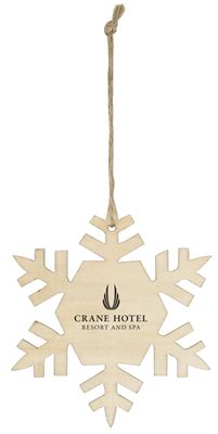 Wooden Snowflake Tree Ornament