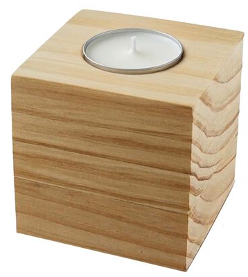 Wooden Tea Candle Holder