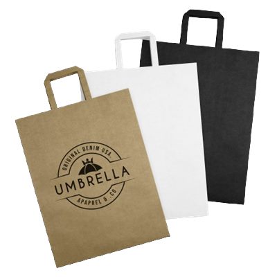 XL Flat Handle Portrait Paper Bag