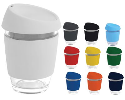 Kleva 350ml Glass Carry Cup