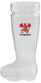 1 Litre Clear PVC German Boot Beer Mug