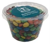 Plastic Tub Filled With 100gm Of M&Ms