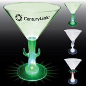 10oz Acrylic Novelty Light Up Stem Martini Glass