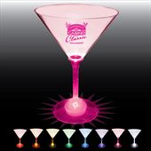 10oz Clear Acrylic Standard Light Up Stem Martini Glass