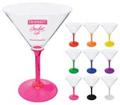 10oz Clear Acrylic Standard Stem Martini Glass