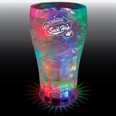 12oz 3 Light Soda Fountain Light Up Styrene Plastic Glass