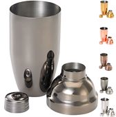 18oz 3 Piece Metal Japanese Style Cocktail Shaker