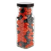 220 gram Large Square Jar Corporate Colour Mini Jelly Beans