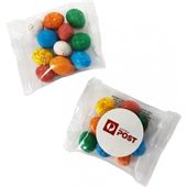 Cello Bag With 25g Candy Coated Chocolate Eggs