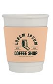 280ml Double Wall Compostable Paper Coffee Cup With Sleeve