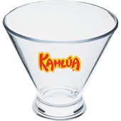 3oz Clear Styrene Sampler Stemless Martini Glass