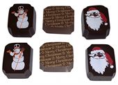 4 Piece Chocolate Santa And Snowman Gift Box