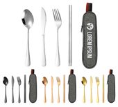 4 Piece Travel Cutlery Set