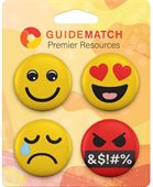 4 x Button Badge Card