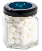 40 gram Small Hexagon Jar Mini Mints