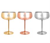 Metal Cocktail Coupe Glass