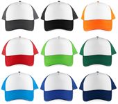 White Front Mesh Trucker