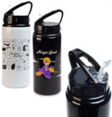 500ml Strada Drink Bottle Flip Straw Lid