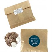 50g Kraft Paper Bag With Lindt Hot Chocolate Flakes & Marshmallows