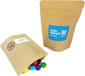 50g PLA Compostable Bag With Choc Beans