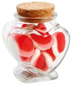 70 gram Glass Heart Jar Strawberries & Creams