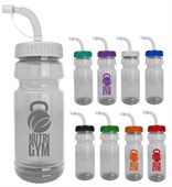 710ml Boomer Drink Bottle With Sipper Straw Lid